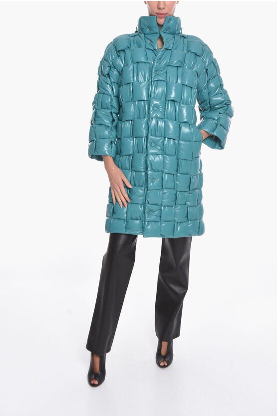 Clothing - Coats/Jackets - Bottega Veneta Quilted Intreccio leather Coat - 8094367710 - Ask Me Wear