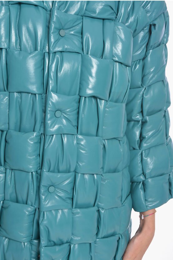 Clothing - Coats/Jackets - Bottega Veneta Quilted Intreccio leather Coat - 8094367710 - Ask Me Wear