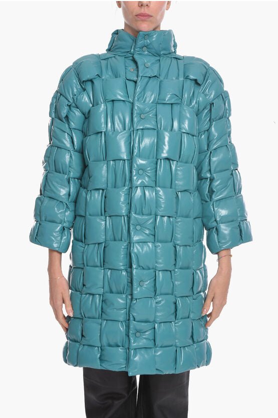 Clothing - Coats/Jackets - Bottega Veneta Quilted Intreccio leather Coat - 8094367710 - Ask Me Wear