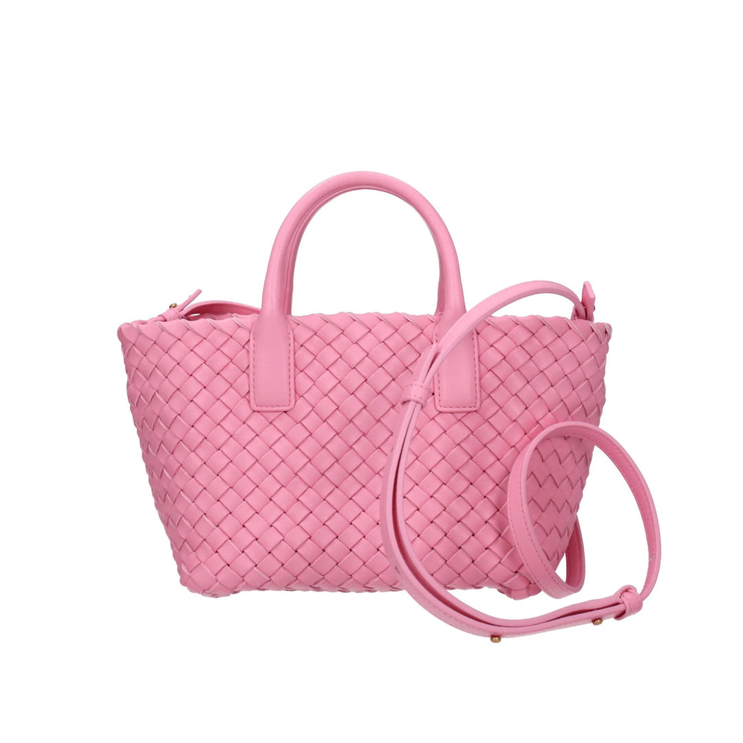 Bags - Bottega Veneta Top Handle Handbag Women Leather Pink - 709464V1OW1_5832_UNI - Ask Me Wear