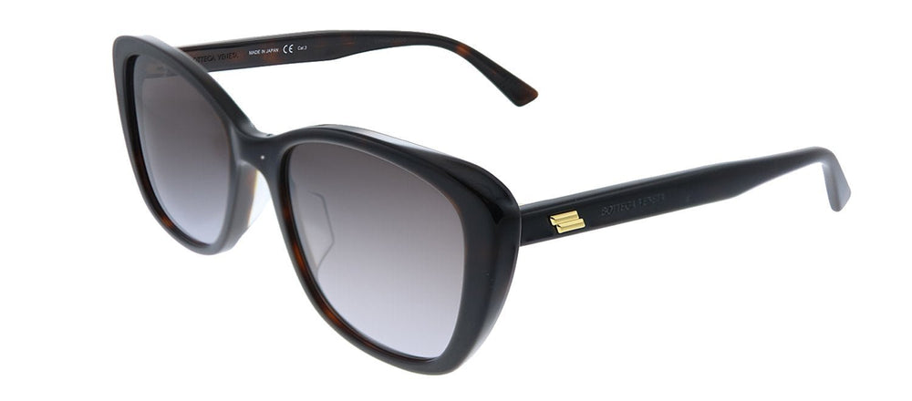 Bottega VenetaSunglasses - Bottega Veneta BV 1079SK 004 Square Acetate Havana Sunglasses with Grey Gradient Lens - BV_1079SK_004 - Ask Me Wear