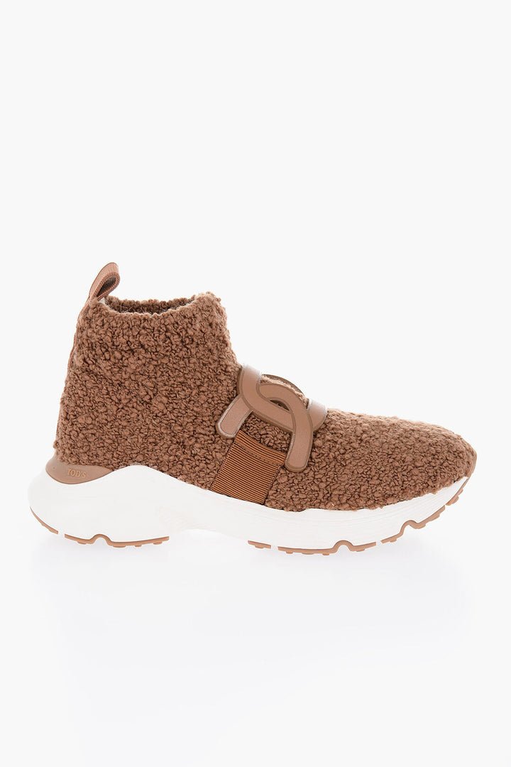 Tod's Boucle' Fabric Pull-On Socks Sneakers