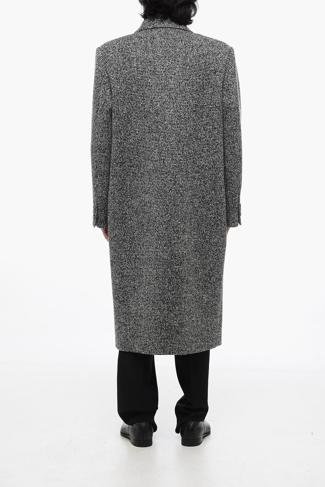 Valentino Boucle Wool Double Breasted Coat