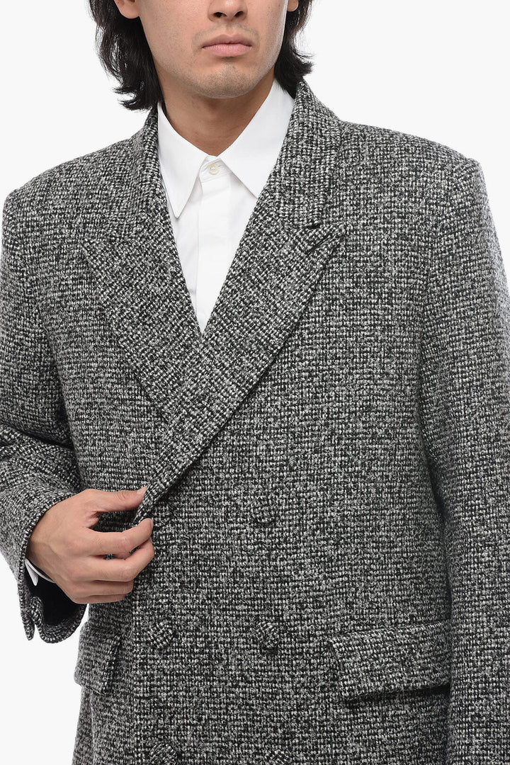 Valentino Boucle Wool Double Breasted Coat