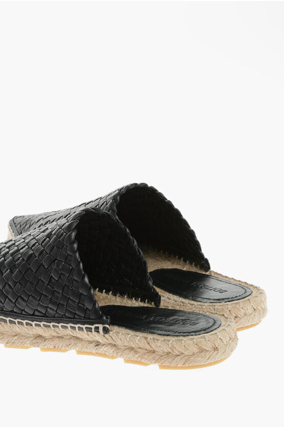 Bottega Veneta 编织皮革 ESPADRILLE 尖头鞋