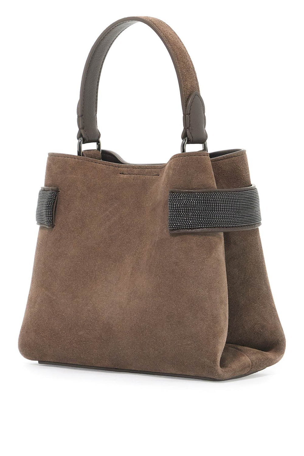 Bags - Brunello Cucinelli Handbag With Precious Bands - 242026ABS000001 - C8769 - os - Ask Me Wear