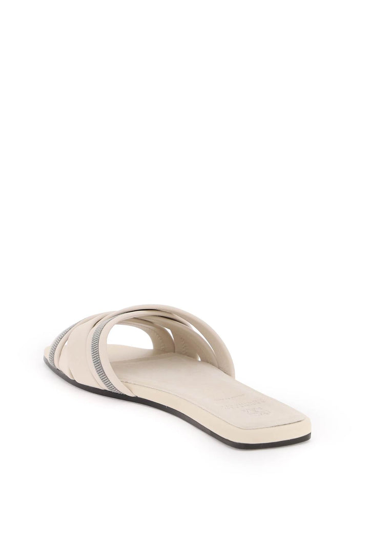 Shoes - Brunello Cucinelli "nappa Slides With Decorative Charm" - 241026NSP000002 - CQF25 - 36 - Ask Me Wear