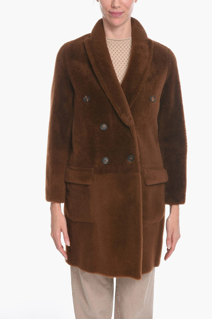 Other - Brunello Cucinelli Sheepskin Fur Double - breasted Coat with Flap Pockets - GC120230700002 - Ask Me Wear