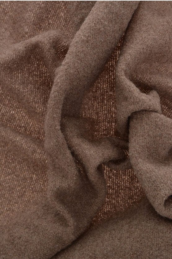 Accessories - Scarves - Brunello Cucinelli Solid Color Scarf With Fringes - 00000000000010297727 - Ask Me Wear