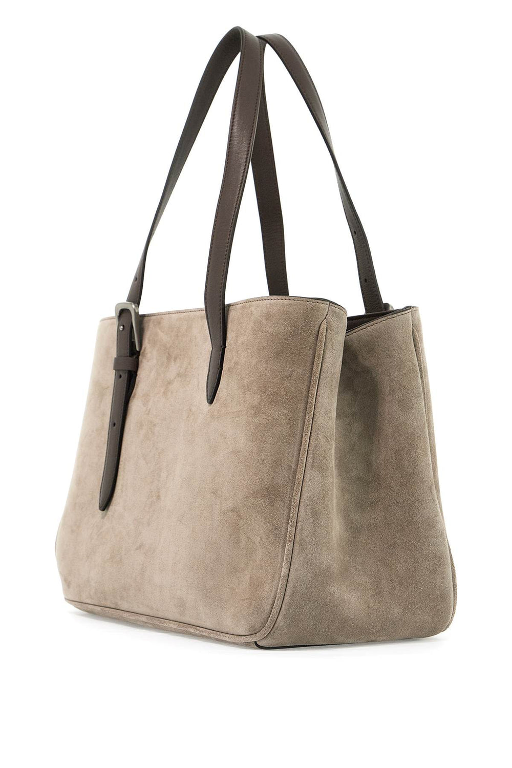 Bags - Brunello Cucinelli Suede Shoulder Bag With Seven - 242026ABS000002 - C5859 - os - Ask Me Wear