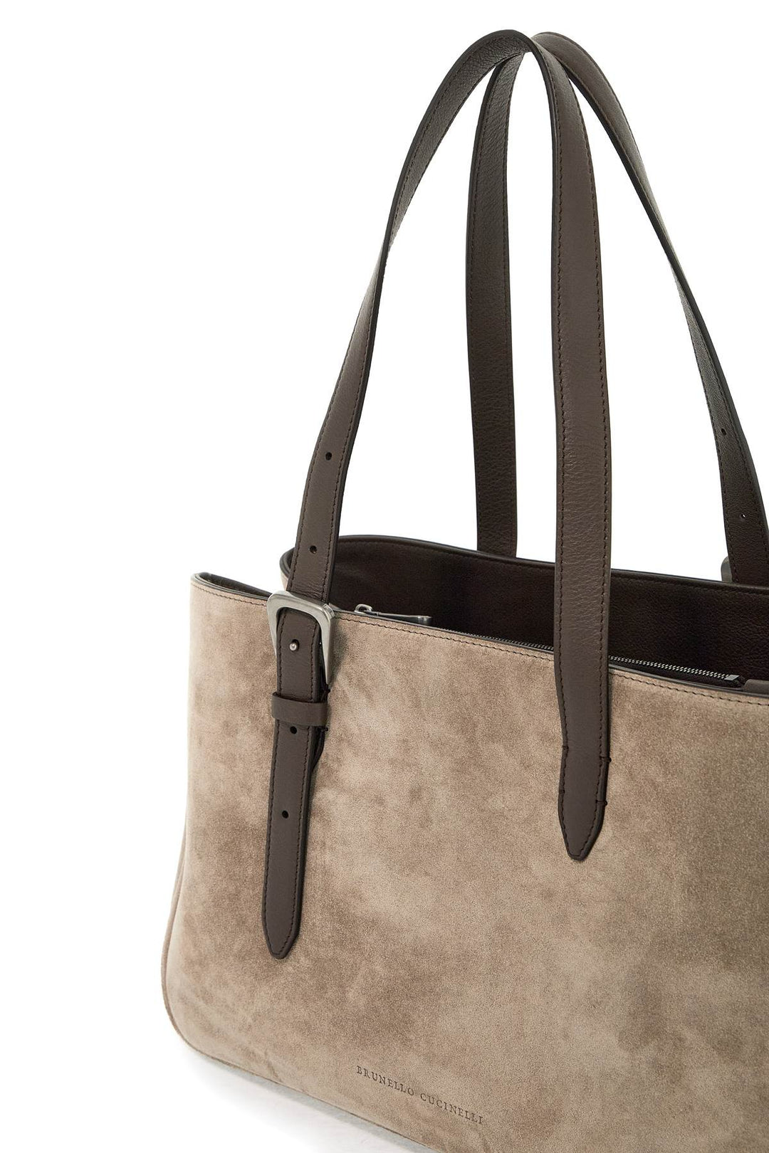 Bags - Brunello Cucinelli Suede Shoulder Bag With Seven - 242026ABS000002 - C5859 - os - Ask Me Wear