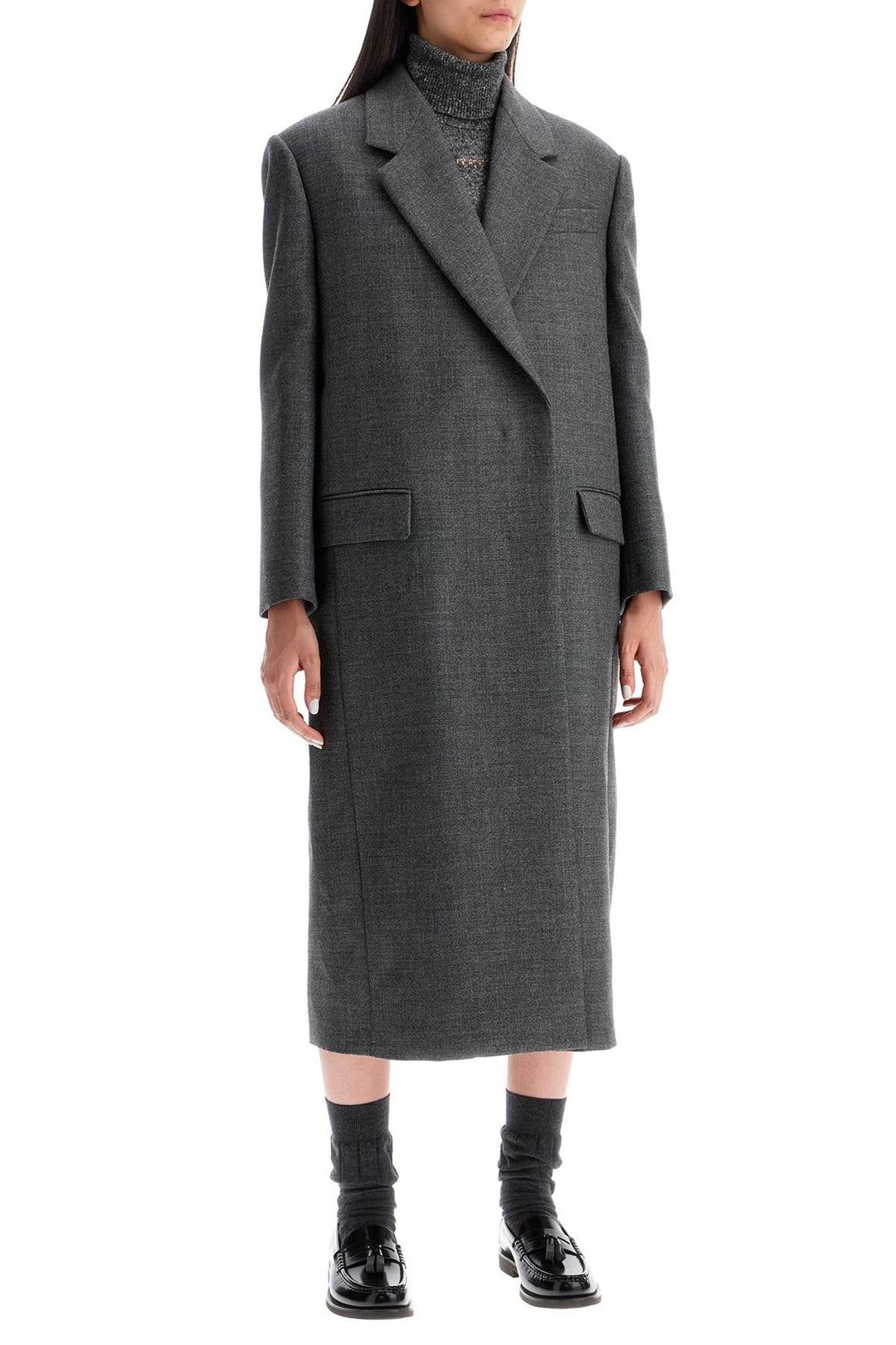 Clothing - Brunello Cucinelli Woolen Overcoat In Canvas Fabric - 242026DCA000003 - C002R - 40 - Ask Me Wear