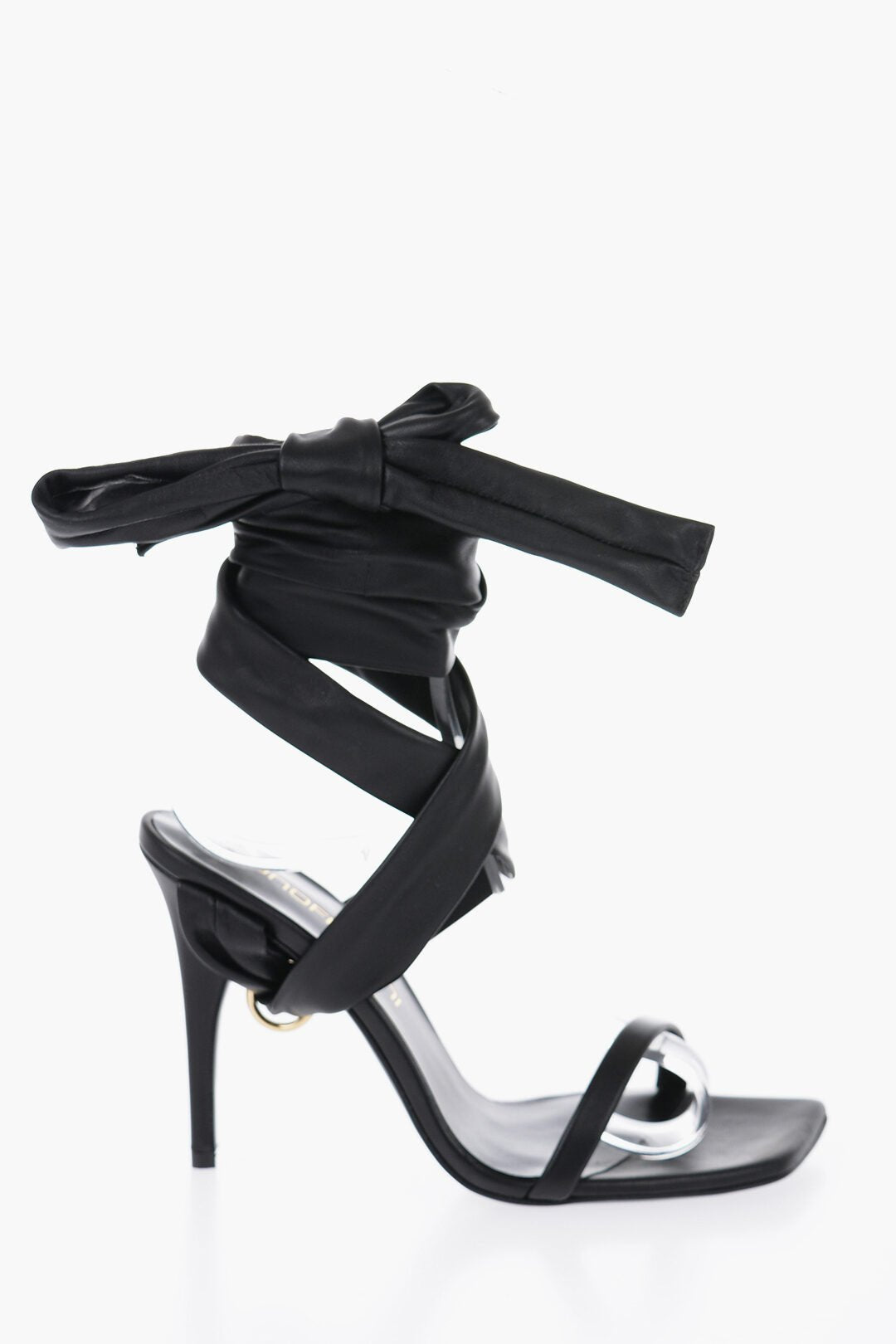 Shoes - Bruno Frisoni Leather THE RING Sandals with Bow Heel 10.5cm - 000515534653 - Ask Me Wear