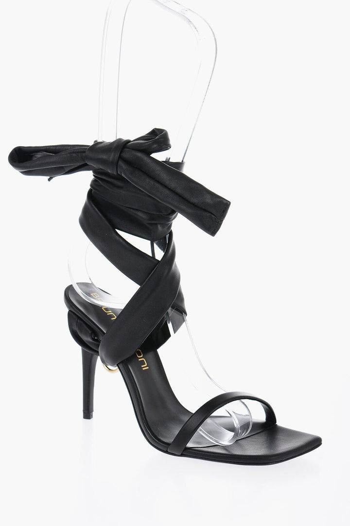 Shoes - Bruno Frisoni Leather THE RING Sandals with Bow Heel 10.5cm - 000515534653 - Ask Me Wear