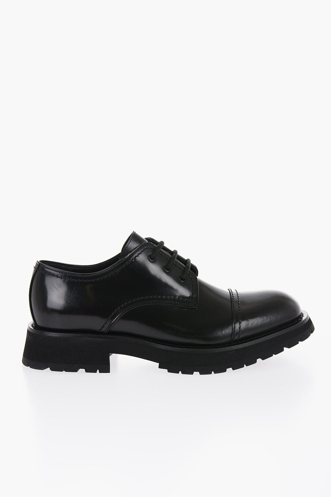 Alexander McQueen Brushed Leather Deby Shoes