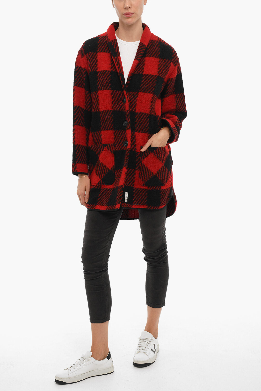 Woolrich Buffalo Checked Two-Tone GENTRY Coat