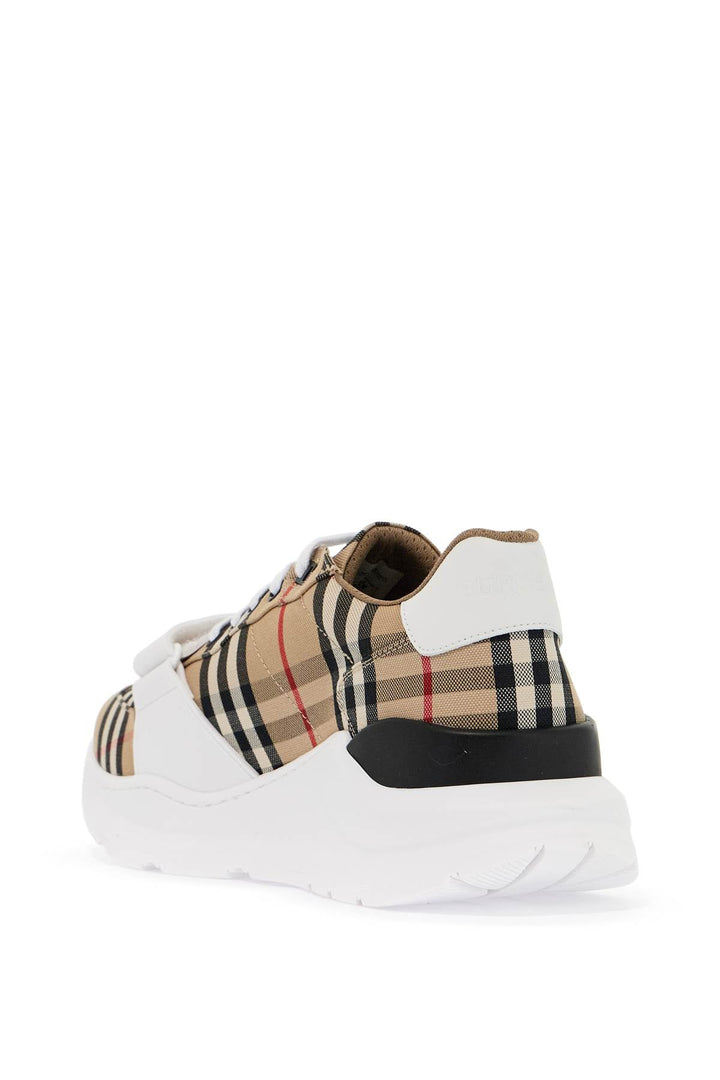 Shoes - Burberry Check Fabric Sneakers - 242481LSN000003 - A7028 - 40 - Ask Me Wear