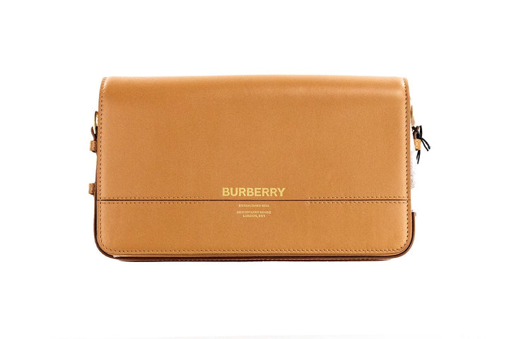  - Burberry Grace Small Nutmeg Smooth Leather Flap Crossbody Clutch Handbag Purse - 33147 - Ask Me Wear