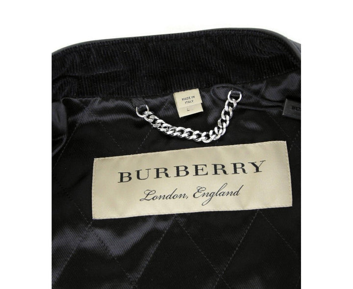  - Burberry Men's Black Leather Diamond Quilted Biker Jacket - 4067591 - Black - EU 50 - bgi - Ask Me Wear