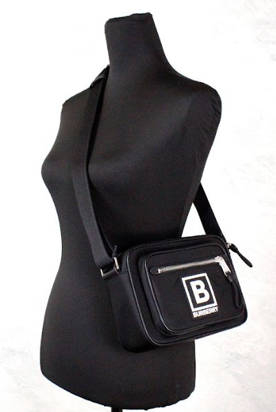  - Burberry Paddy Small Black Nylon Logo Camera Belt Fanny Pack Bag - 56156 - Ask Me Wear