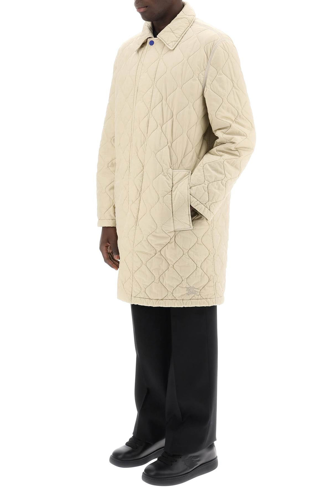 Clothing - Burberry Quilted Nylon Midi Car Coat With - 241481UGC000008 - B7348 - l - Ask Me Wear