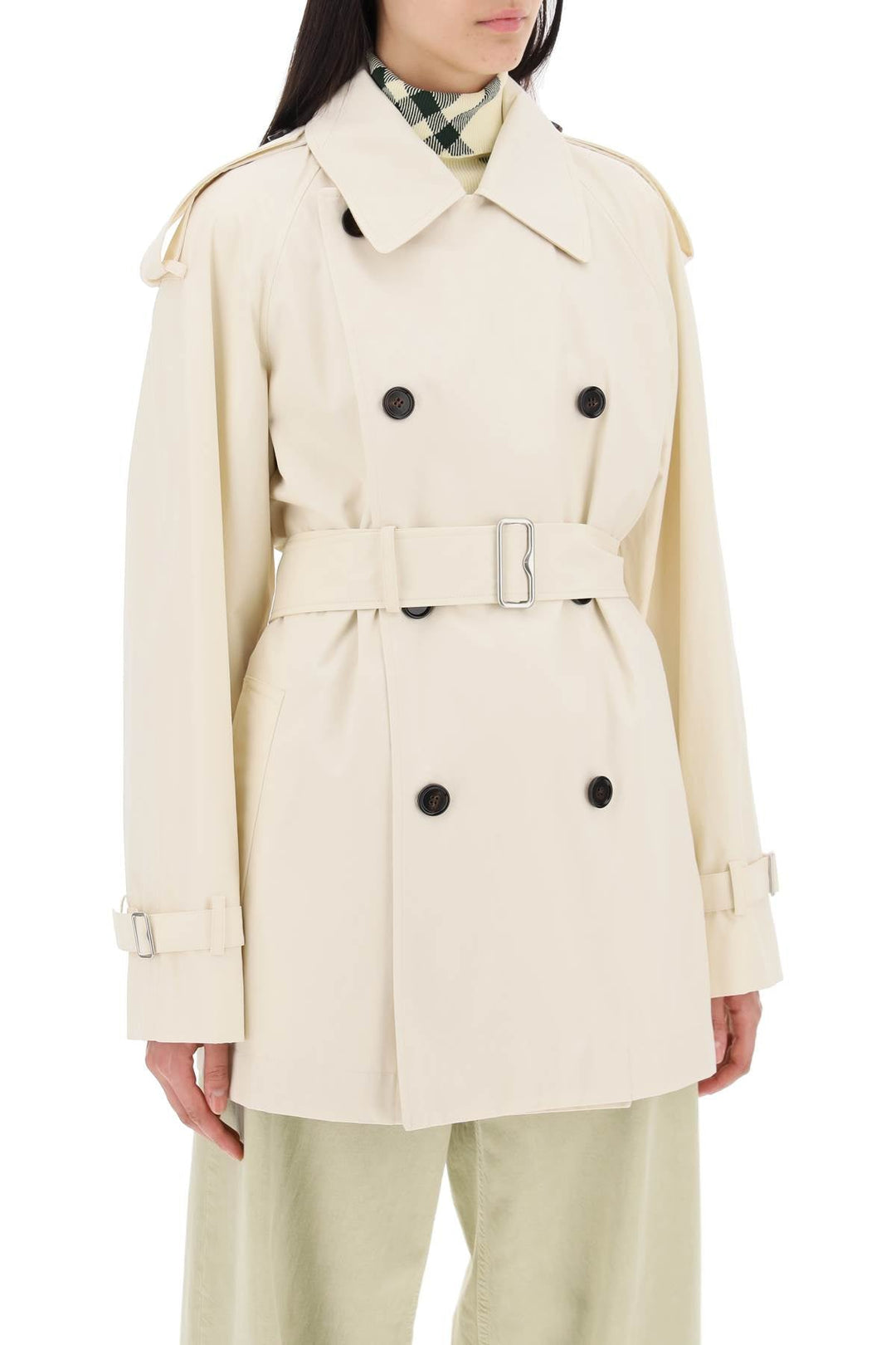 Clothing - Burberry Short Cotton Gabardine Trench Coat - 241481DIM000008 - B8620 - 8 - Ask Me Wear