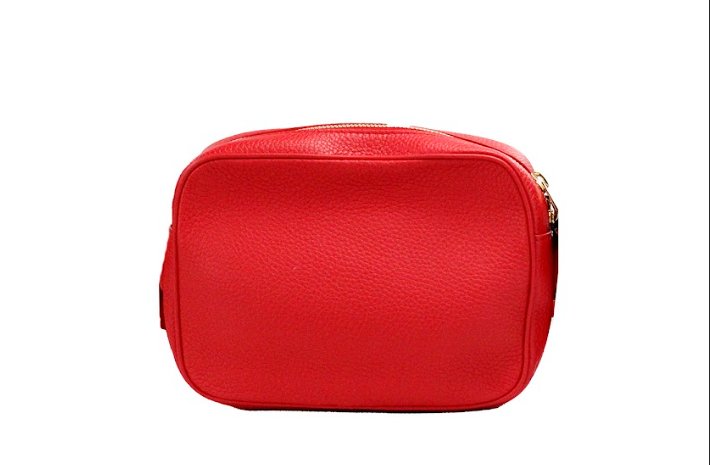  - Burberry Small Branded Bright Red Grainy Leather Camera Crossbody Bag - 35029 - Ask Me Wear