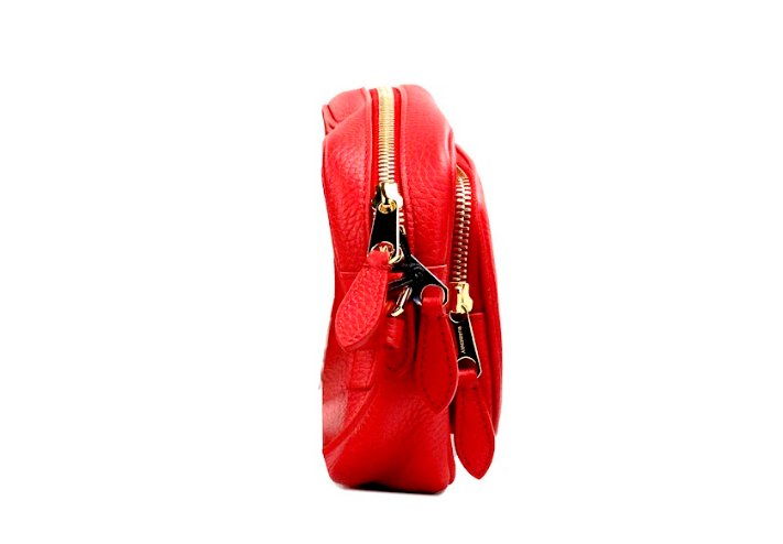  - Burberry Small Branded Bright Red Grainy Leather Camera Crossbody Bag - 35029 - Ask Me Wear