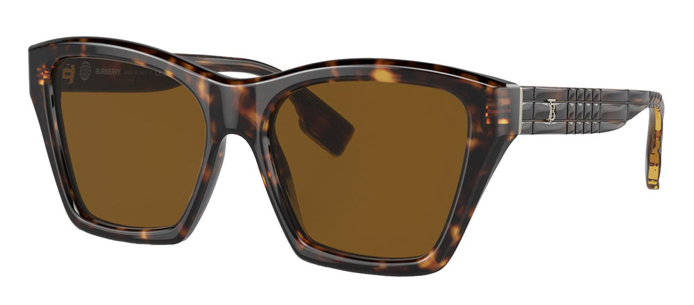 BurberrySunglasses - Burberry BE 4391 300283 Square Acetate Brown Sunglasses with Brown Polarized Lens - BE_4391_300283_54mm - Ask Me Wear