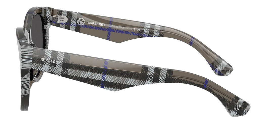 BurberrySunglasses - Burberry BE 4432U 414787 Phantos Plastic Grey Sunglasses with Grey Lens - BE_4432U_414787_54mm - Ask Me Wear
