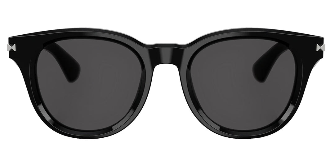 BurberrySunglasses - Burberry BE 4439 300187 Round Plastic Black Sunglasses with Grey Lens - BE_4439_300187_51mm - Ask Me Wear