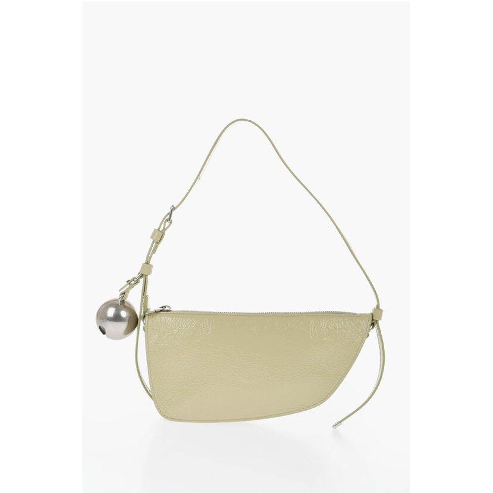 Burberry - Burberry Patent Leather SHIELD SLING Shoulder Bag with Silver - Tone Ch - BUFR6401683236936GD - Ask Me Wear