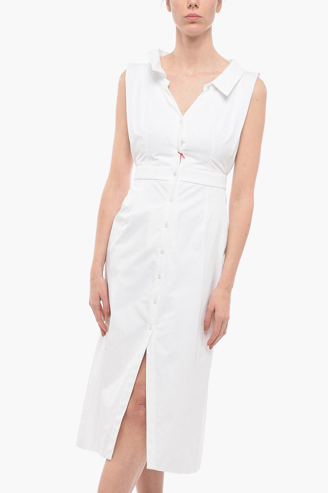 Alexander McQueen Button Up Dress with Collar