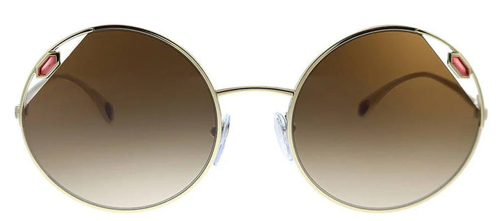 BvlgariSunglasses - Bvlgari BV 6159 278/13 Round Metal Gold Sunglasses with Brown Gradient Lens - BV_6159_278/13 - Ask Me Wear
