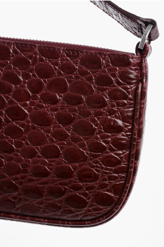 Bags - By Far Crocodile - Effect Leather RACHEL Shoulder Bag - 3800977176589 - Ask Me Wear