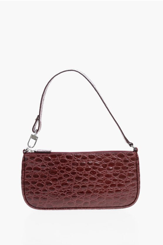 Bags - By Far Crocodile - Effect Leather RACHEL Shoulder Bag - 3800977176589 - Ask Me Wear