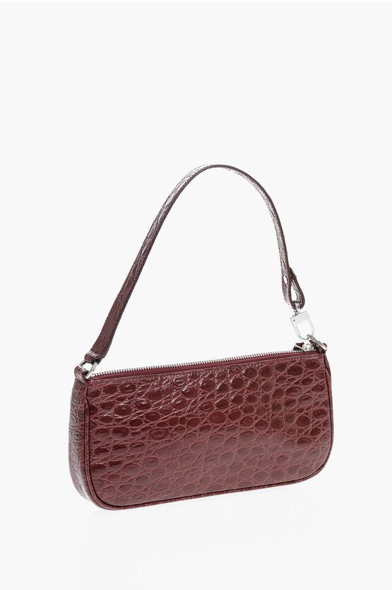 Bags - By Far Crocodile - Effect Leather RACHEL Shoulder Bag - 3800977176589 - Ask Me Wear