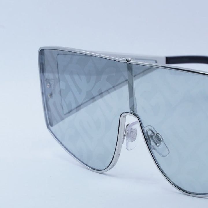Dolce & Gabbana Sunglasses Shield Full Rim, Silver Frame and Silver Mirrored Lens DG230505/AL
