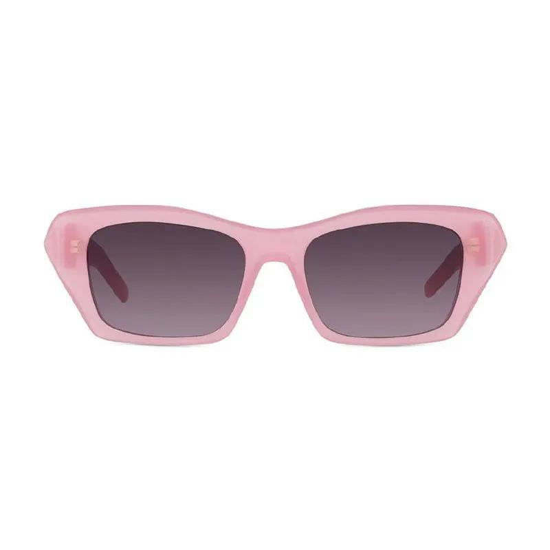 Givenchy Sunglasses Cat Eye Full Rim, Shiny Pink Frame And Purple Gradient Mirror Lens Gv40103I72Z