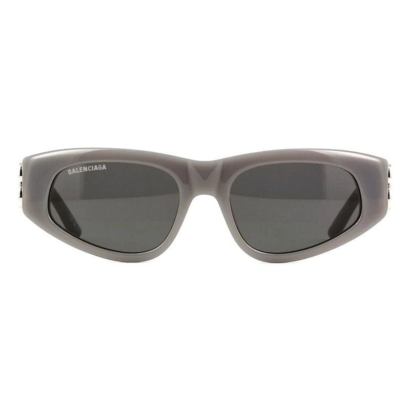 Balenciaga Cat Eye Full Rim, with a Grey frame and Grey lens.