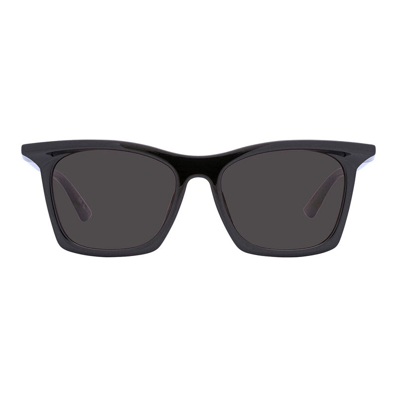 Balenciaga Sunglasses Square Full Rim, Black Frame and Grey Lens BB0099SA001