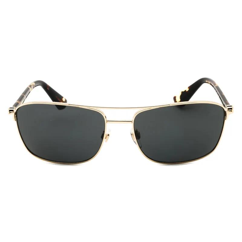 Burberry Sample Sale | Burberry Sunglasses Rectangle Full Rim, Gold Frame And Dark Grey Lens Be3163110987 - Sunglasses | Designer outlet