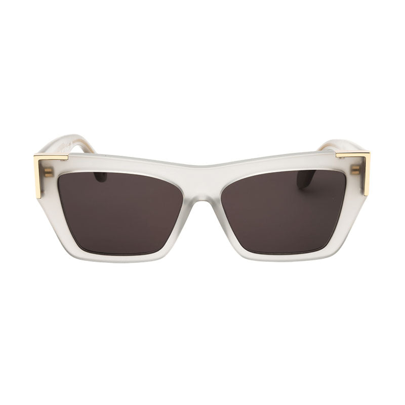 Palm Angels Sunglasses Cat Eye Full Rim, Grey Frame and Dark Grey Lens PERI099HOLLYWOOD0907