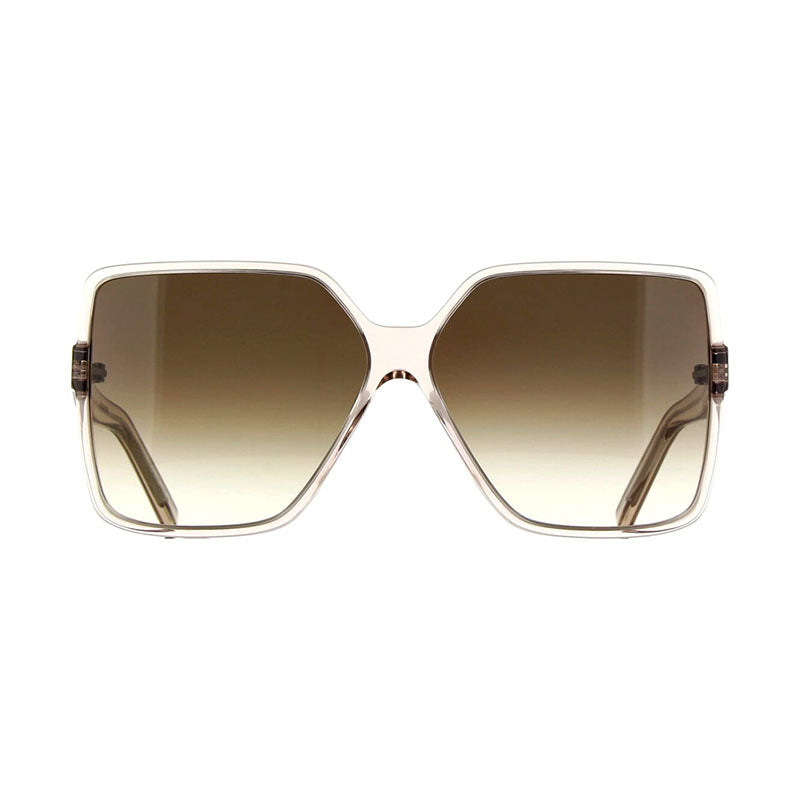 Saint Laurent Sunglasses Square Full Rim, Beige Frame and Brown Lens SL232BETTY005
