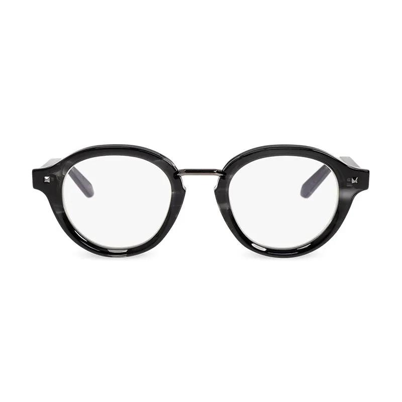 Valentino Eyeglasses Square Full Rim, Shiny Black Frame And Clear Demo Lens Lens Vlx-132-Afb