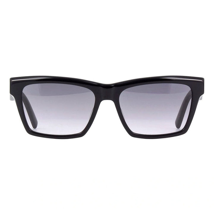 Saint Laurent Sunglasses Square Full Rim, Black Frame and Grey Lens SLM104001