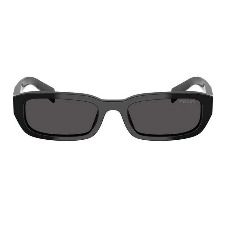 Prada Sunglasses Rectangle Full Rim, Black Frame and Dark Grey Lens PRB06S16K08Z