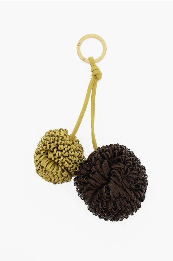 Bottega Veneta Calfskin POM POM Key Ring