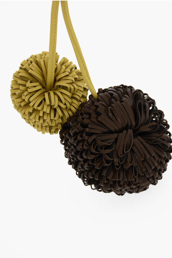 Bottega Veneta Calfskin POM POM Key Ring