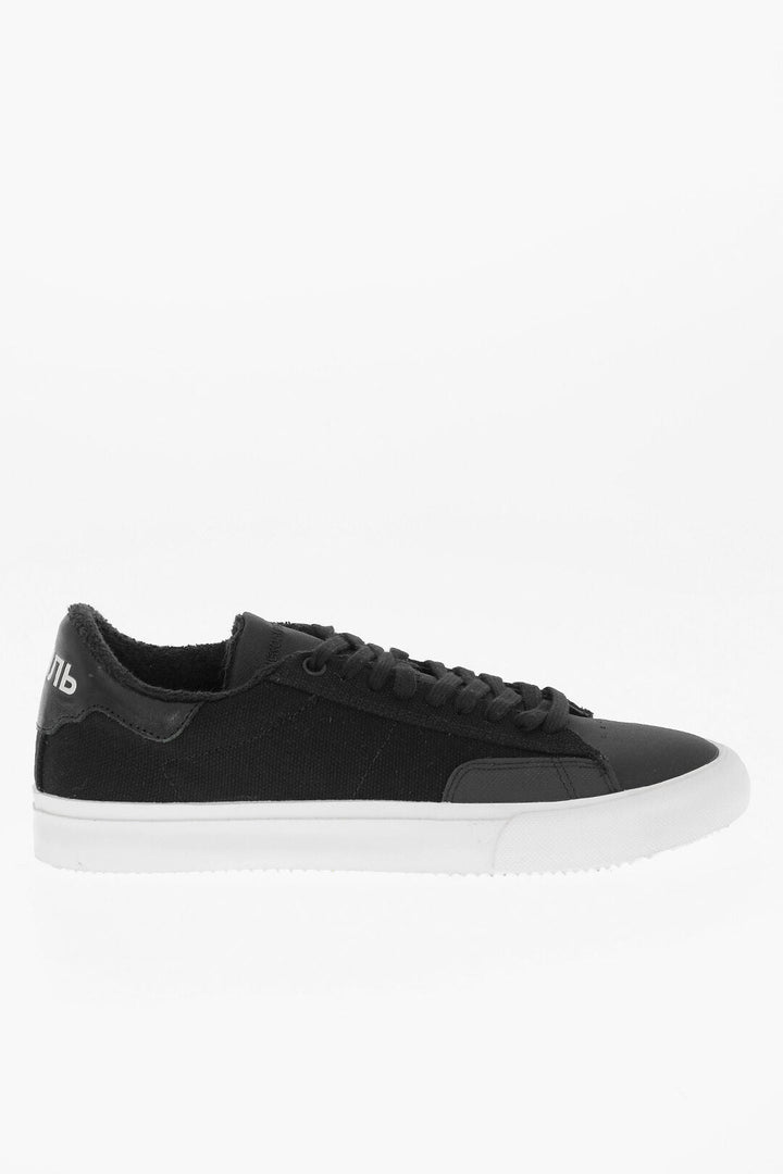 Heron Preston Canvas Low Top Sneakers with Leather Detail